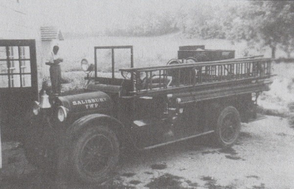 Our 1925 Reo Pumper. It had a 350 gallon per minute pump, and a 350 gallon water tank. (Photo Credit: William Miller, taken from &quot;A History of Salisbury Township&quot; by Joan Lorenz)